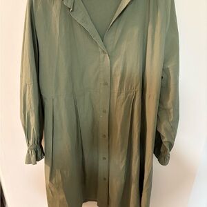 First Love Olive Green Long Sleeve Dress